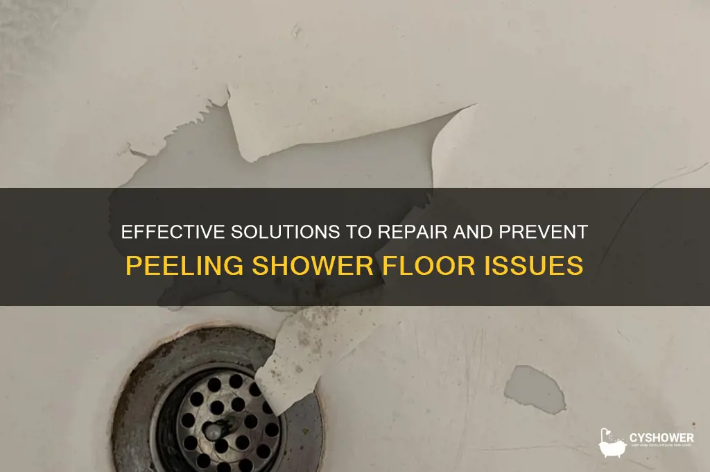 how to fix peeling shower floor