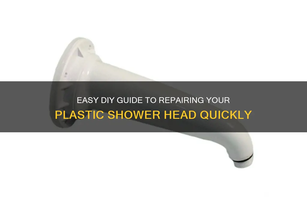how to fix plastic shower head