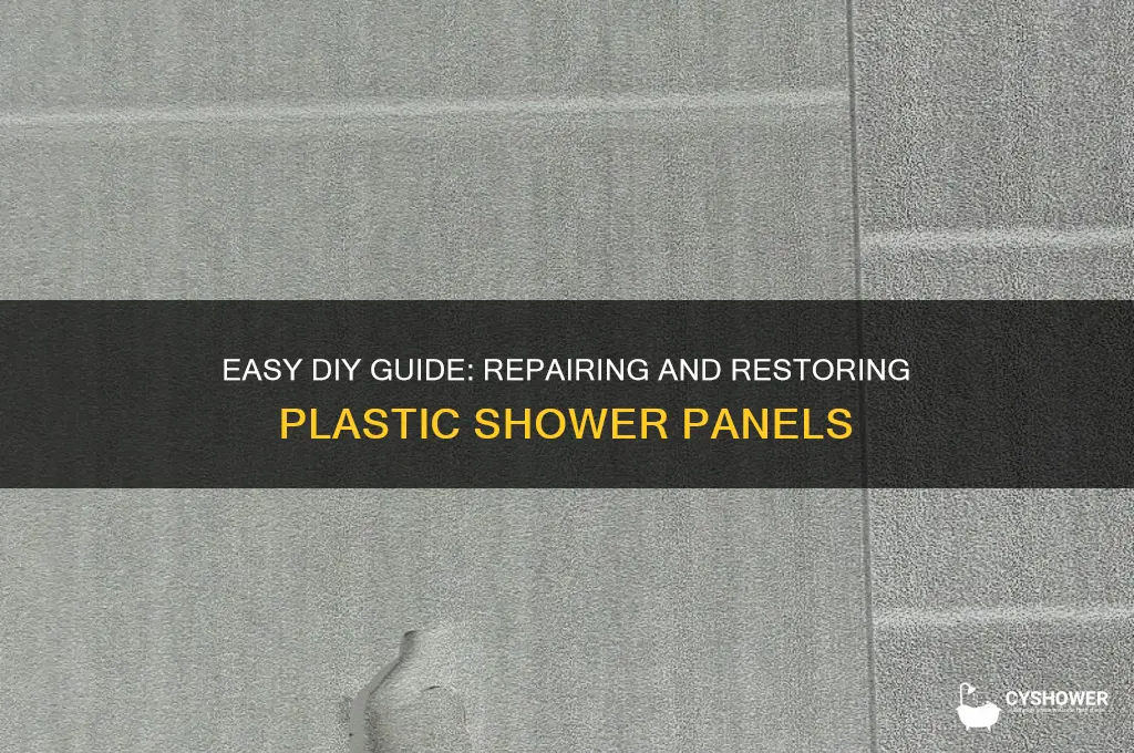 how to fix plastic shower panels