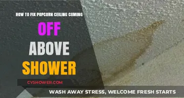 Repairing Popcorn Ceiling Damage Above Shower: Quick and Effective Solutions