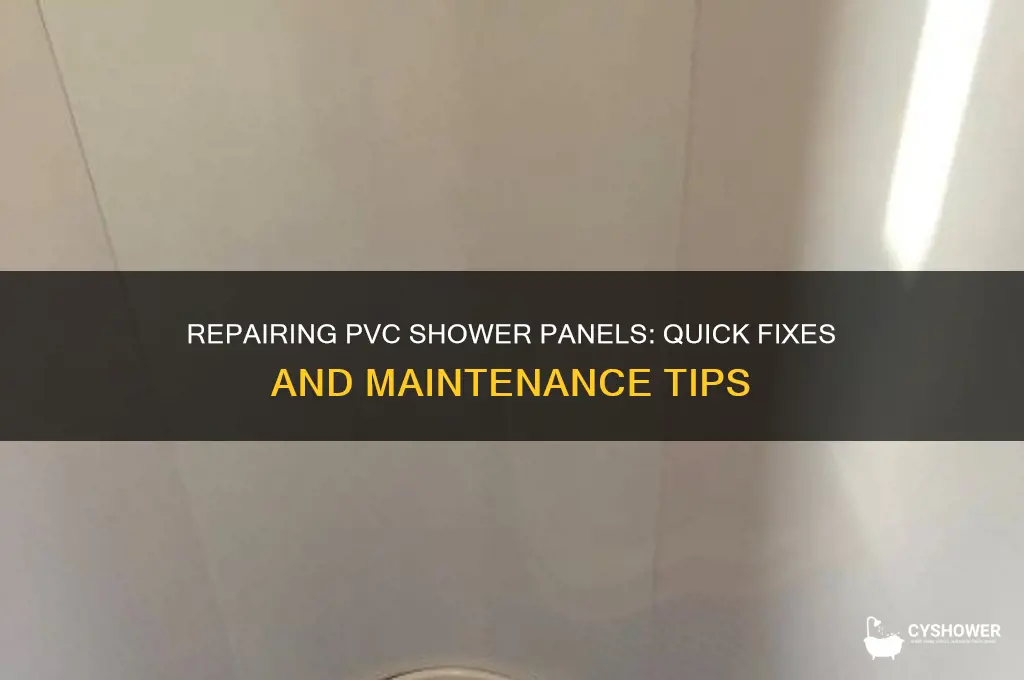 how to fix pvc shower panels