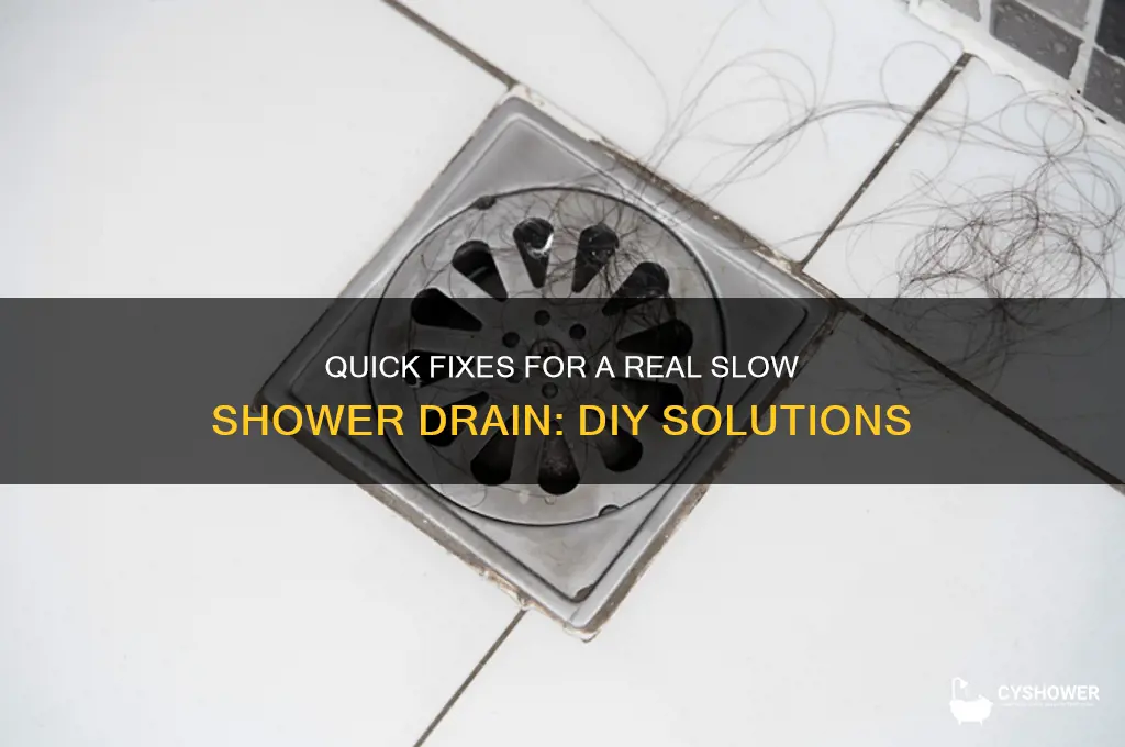 how to fix real slow shower drain