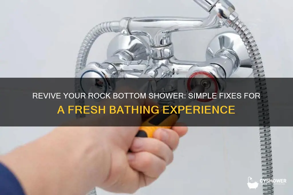 how to fix rock bottom shower