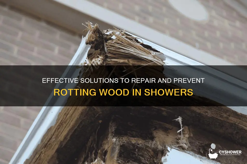 how to fix rotting wood for shower