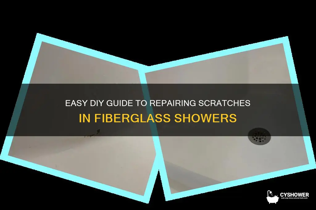 how to fix scratches in fiberglass shower