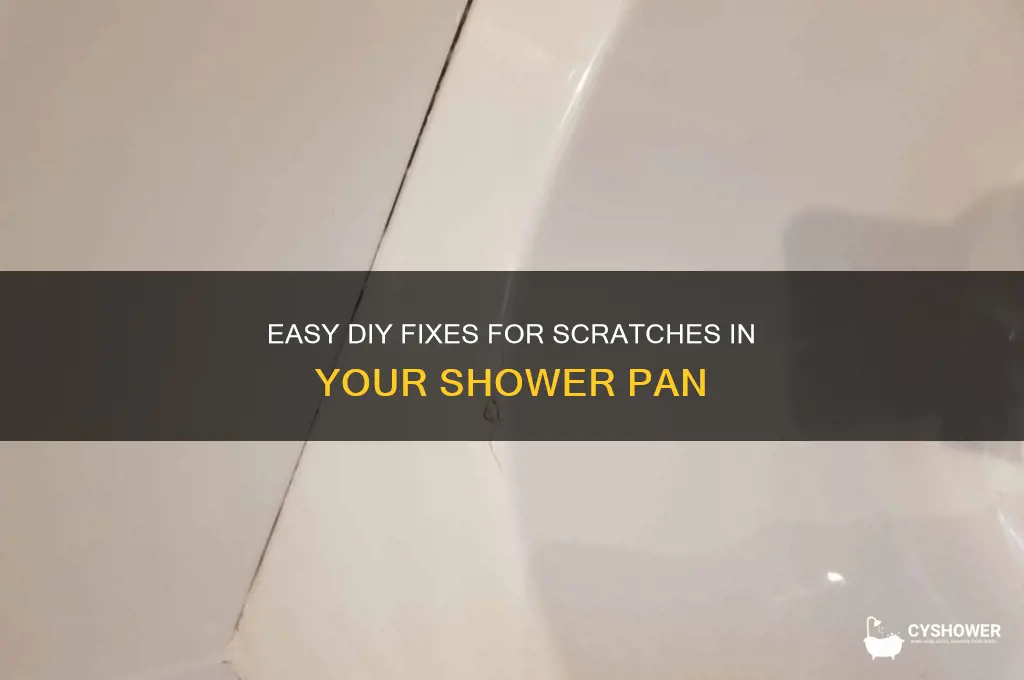 how to fix scratches in shower pan