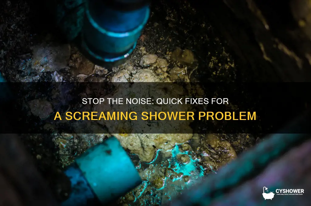 how to fix screaming shower