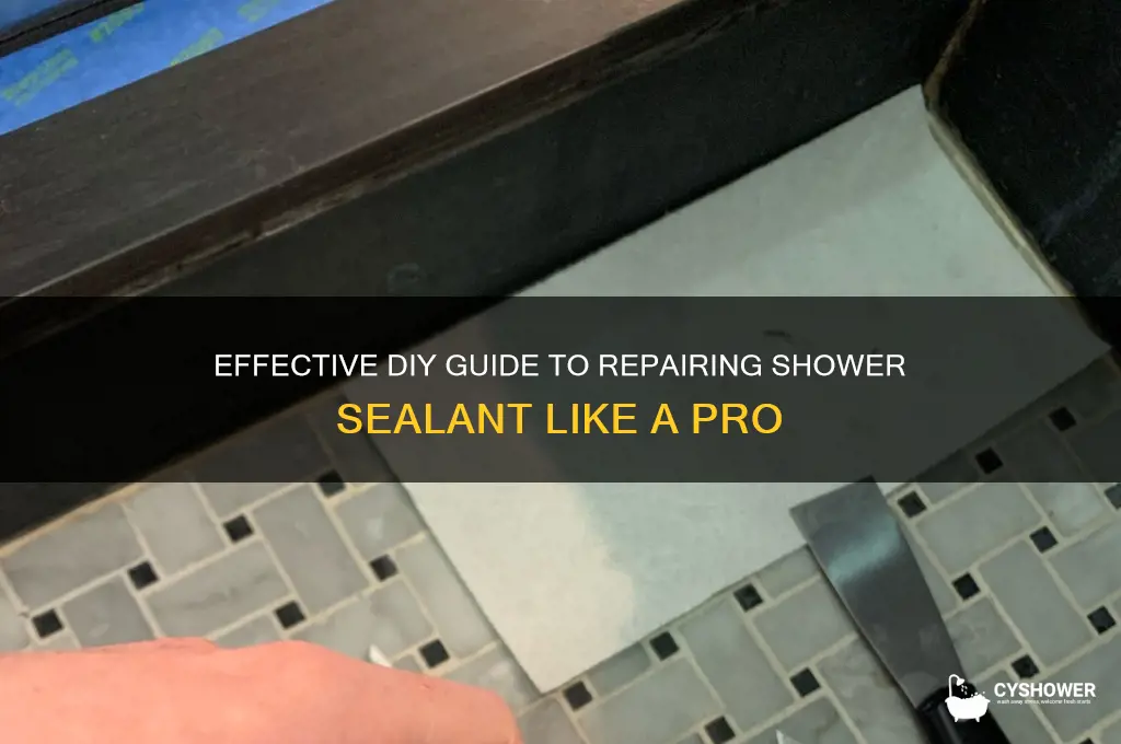 how to fix sealant around shower