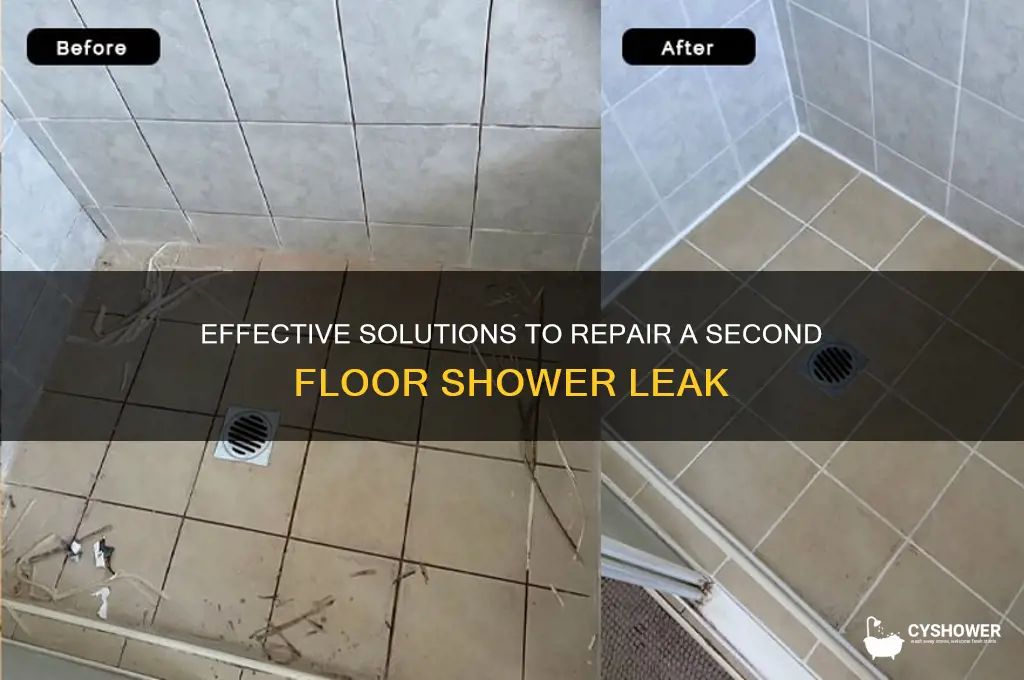 how to fix second floor shower leak