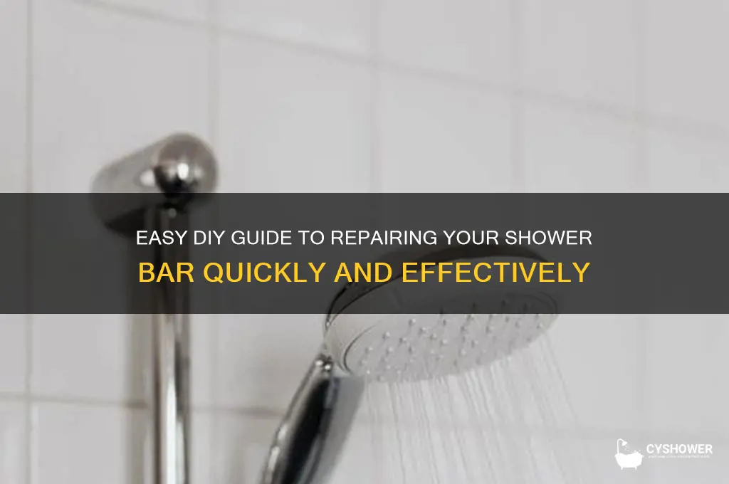 how to fix shower bar