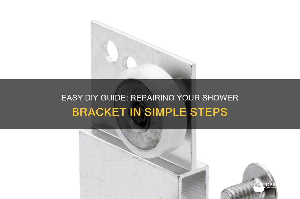 how to fix shower bracket
