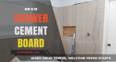 Repairing Shower Cement Board: Step-by-Step Guide to Fix and Restore