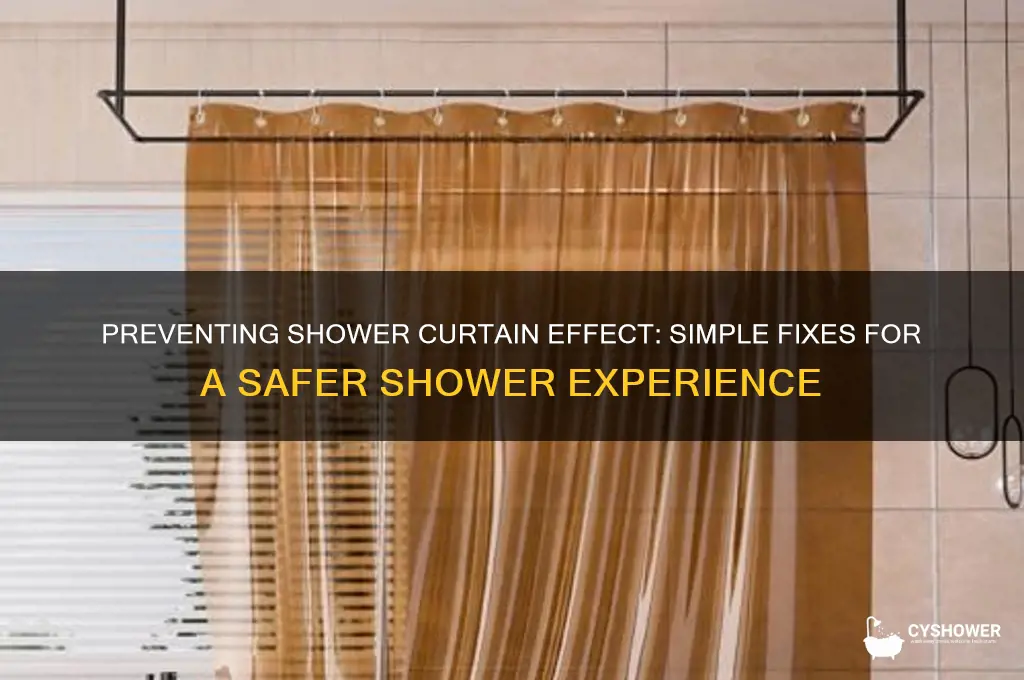 how to fix shower curtain effect