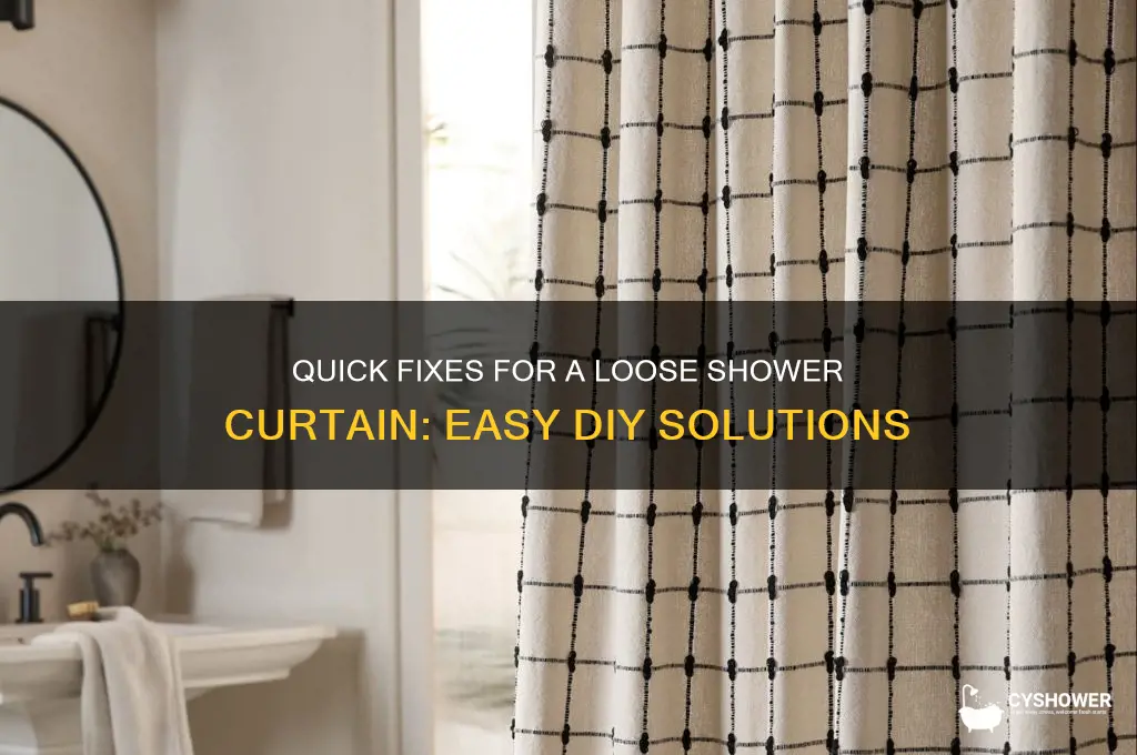 how to fix shower curtain loose
