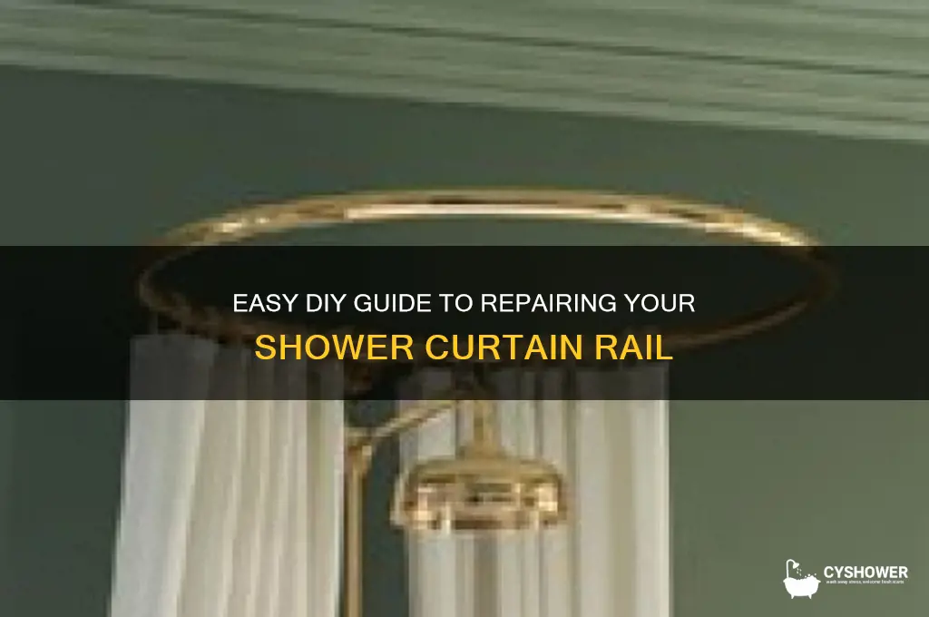 how to fix shower curtain rail