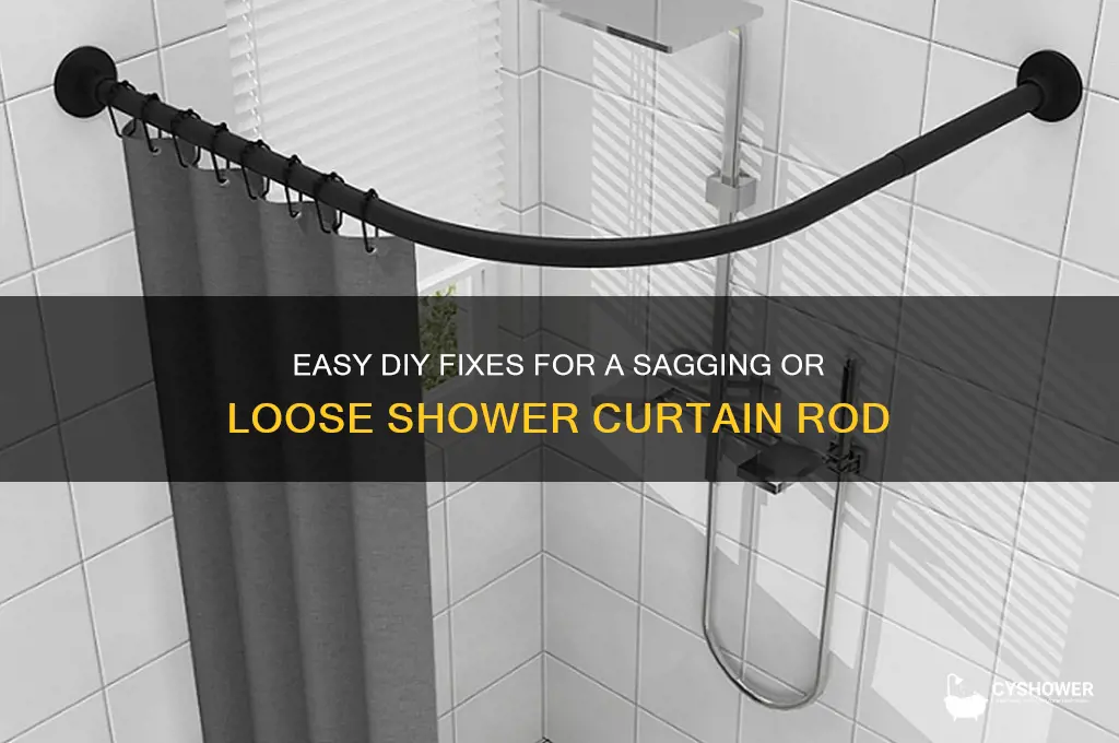 how to fix shower curtain rod
