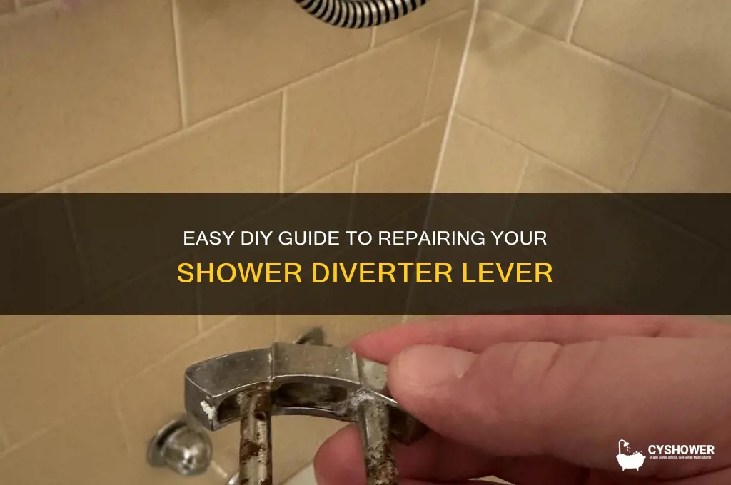 how to fix shower diverter lever