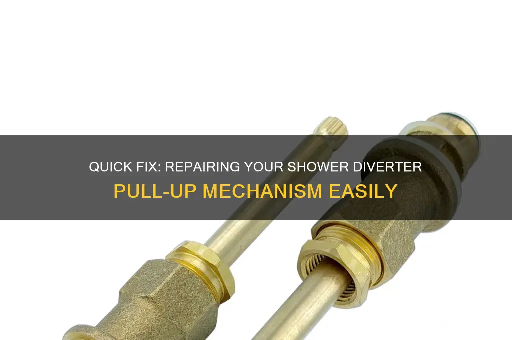 how to fix shower diverter pull up