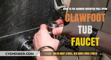 Fixing a Shower Diverter Pull on Clawfoot Tub Faucets: A Guide