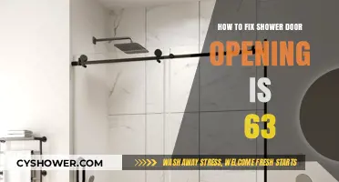 Fixing a 63-Inch Shower Door Opening: Step-by-Step Guide