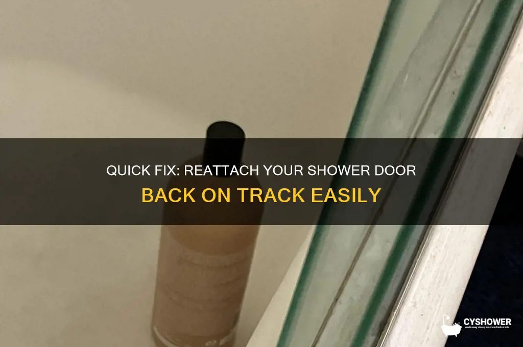 how to fix shower door that fell off track