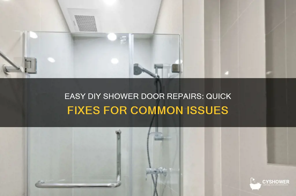 how to fix shower doors