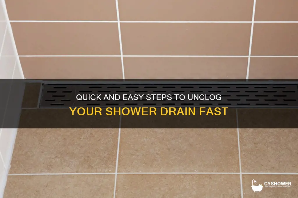 how to fix shower drain clog