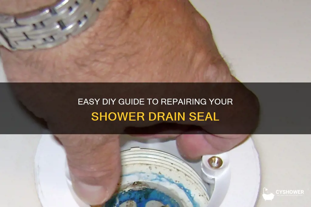 how to fix shower drain seal