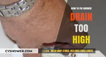 Fixing a High Shower Drain: Simple DIY Solutions for Proper Drainage