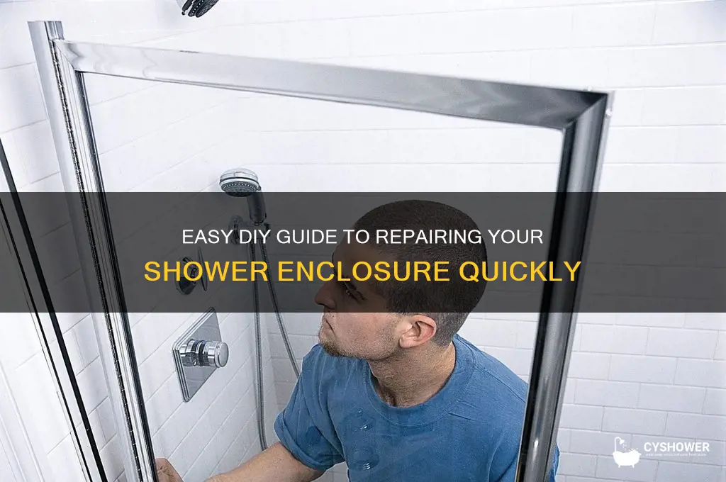 how to fix shower enclosure