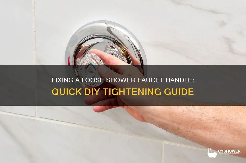 how to fix shower faucet handle that won tighten