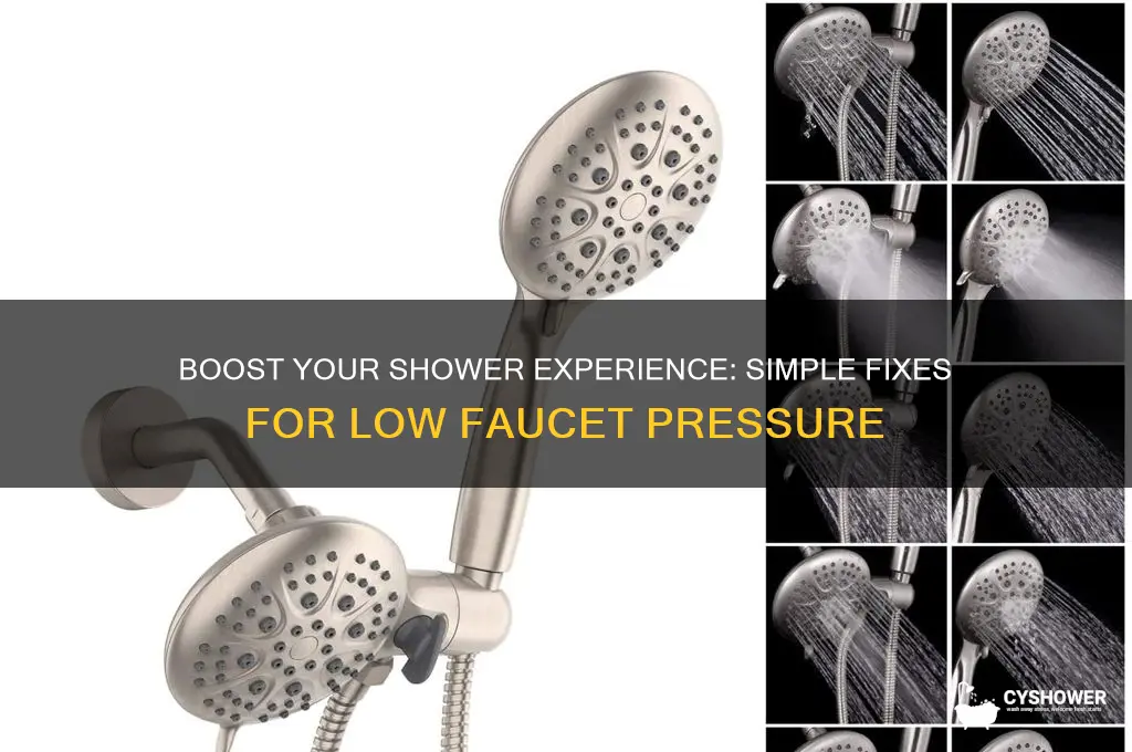 how to fix shower faucet pressure