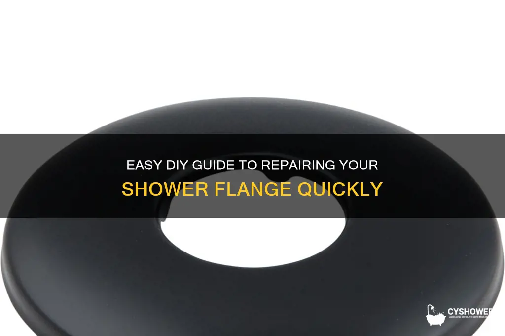 how to fix shower flange