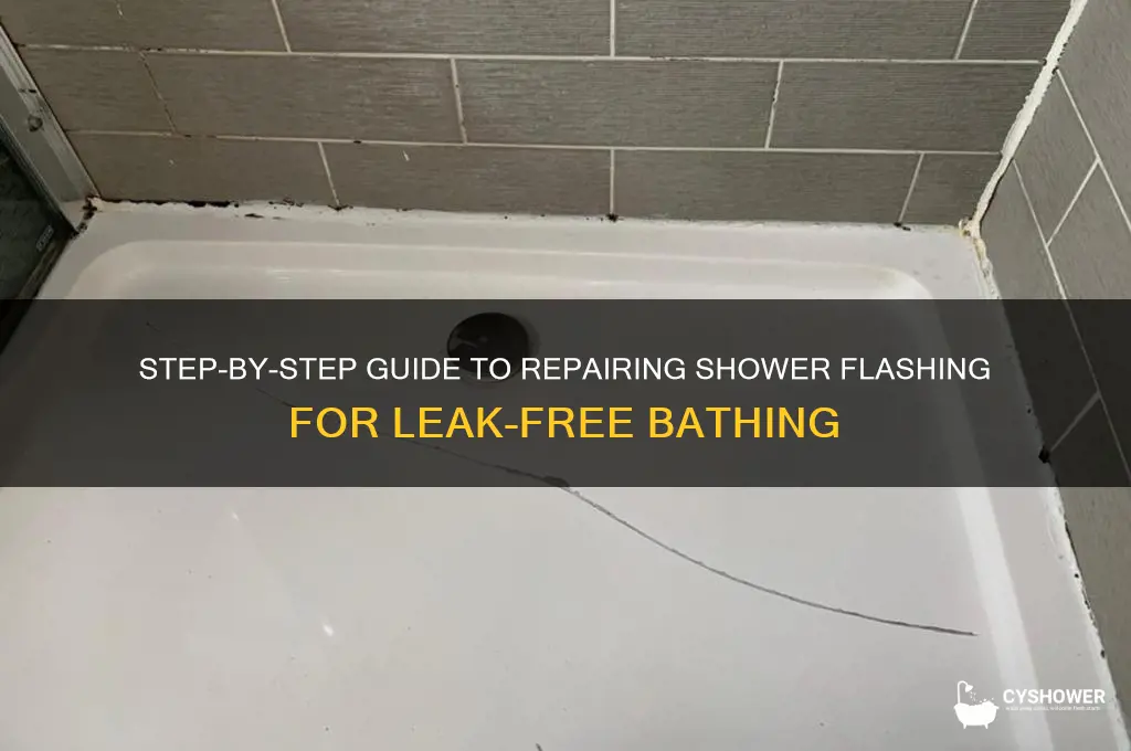 how to fix shower flashing