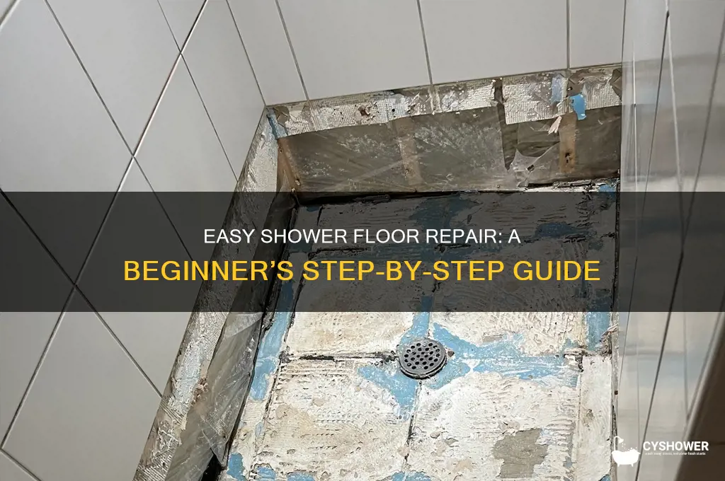 how to fix shower floor for beginers