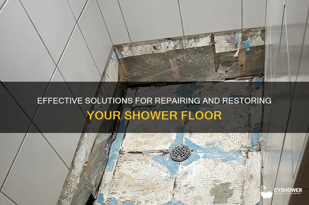 how to fix shower floors