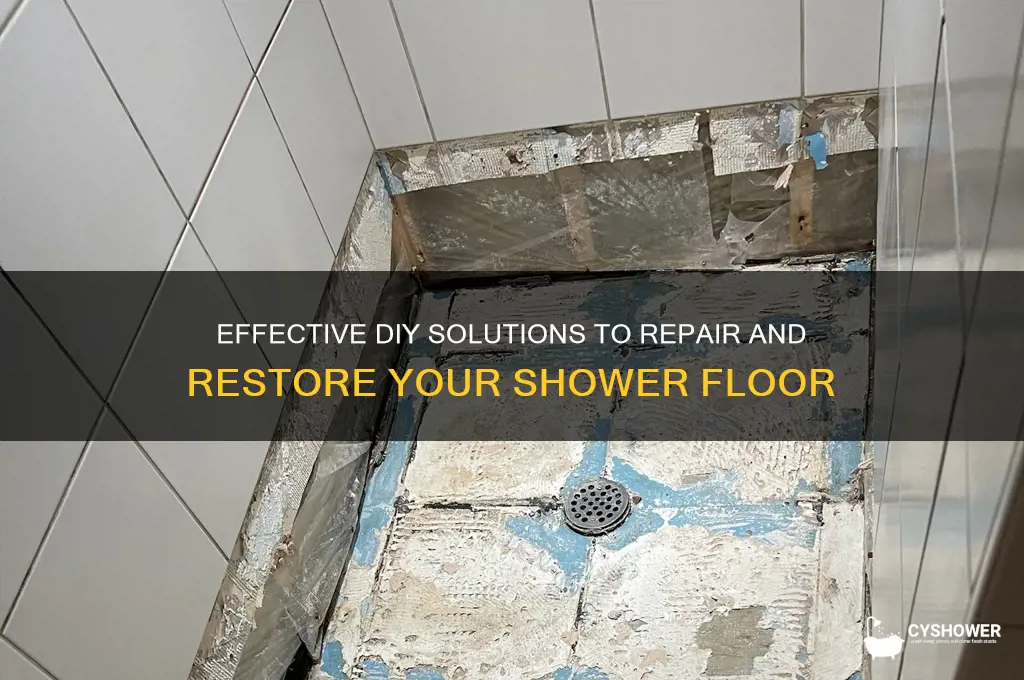 how to fix shower foor