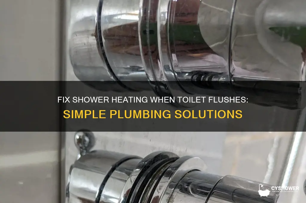 how to fix shower gets hot when toilet flushes