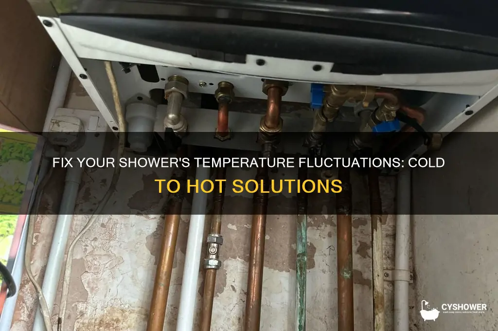 how to fix shower goes cold then hot again