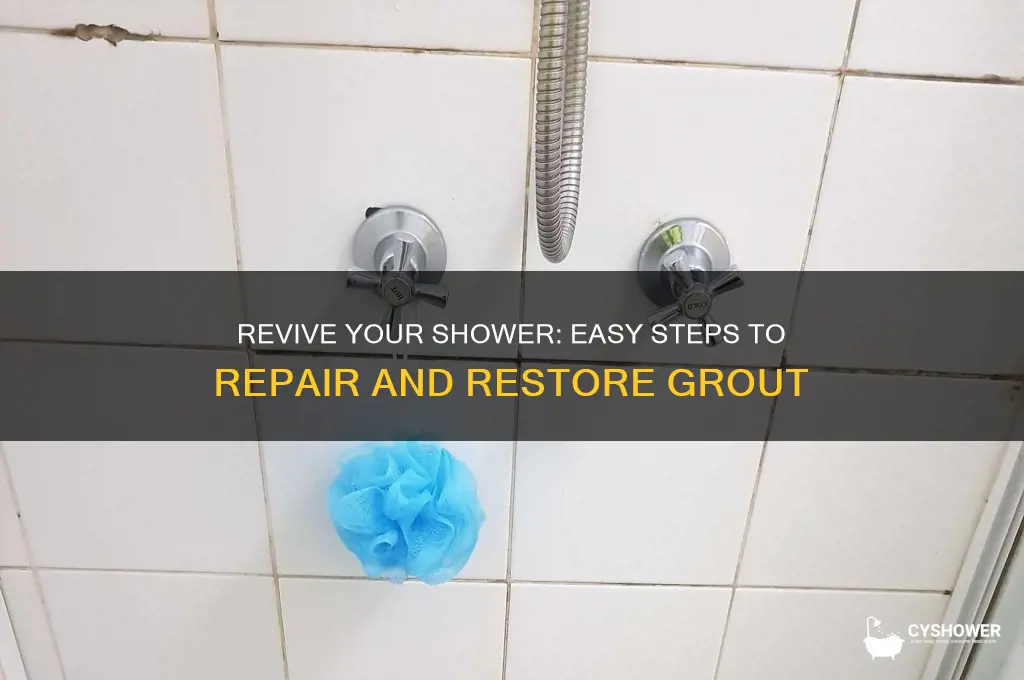 how to fix shower grout