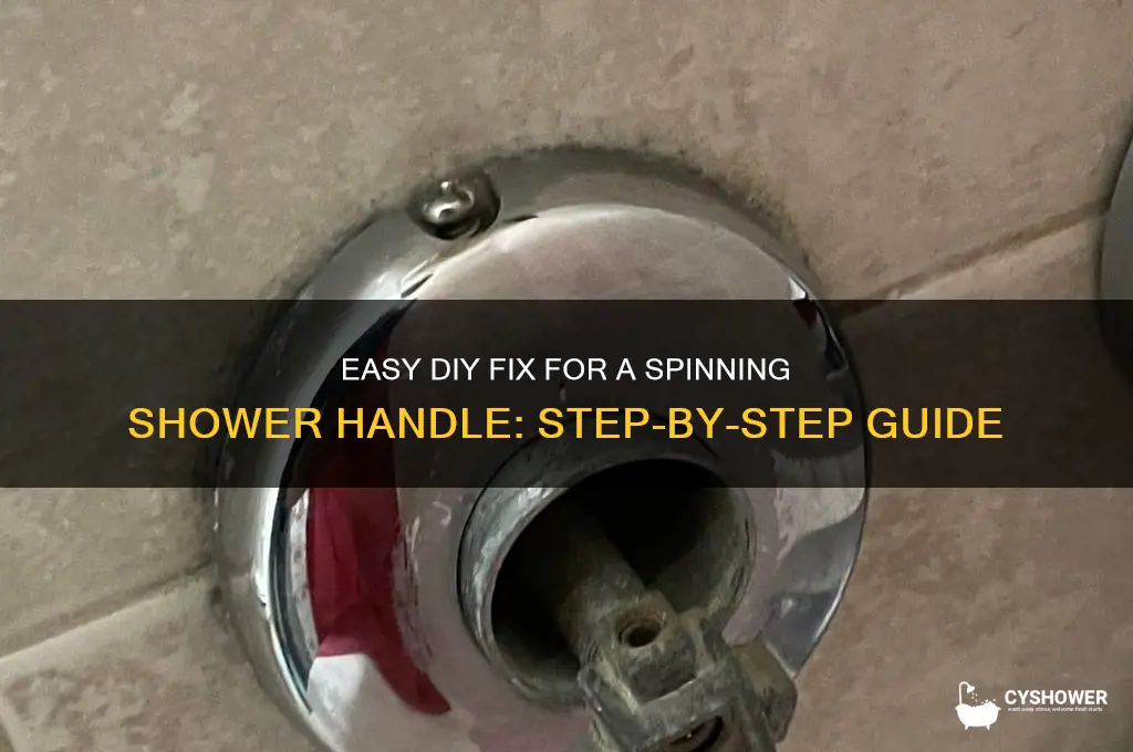 how to fix shower handle that spins