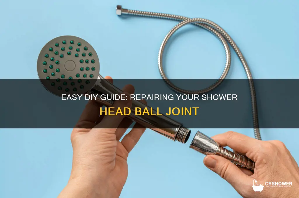 how to fix shower head ball