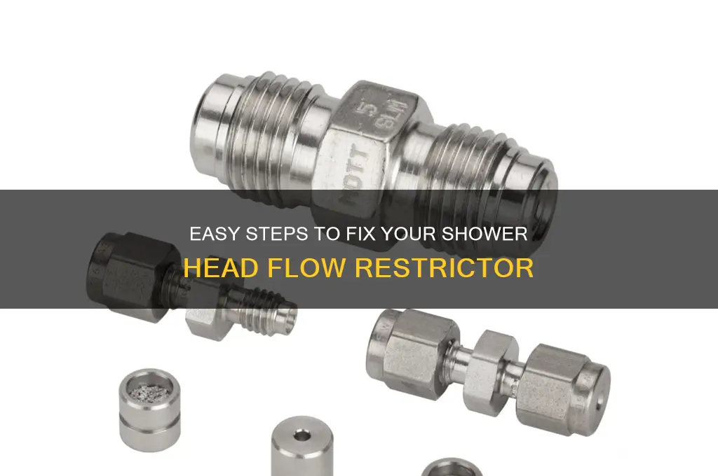 how to fix shower head flow restrictor