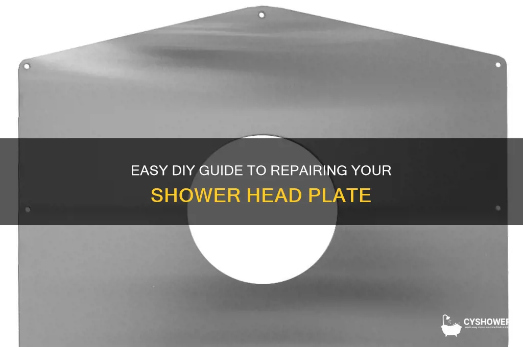 how to fix shower head plate