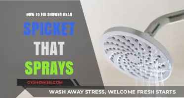 Quick Fixes for a Shower Head Spicket That Sprays Everywhere