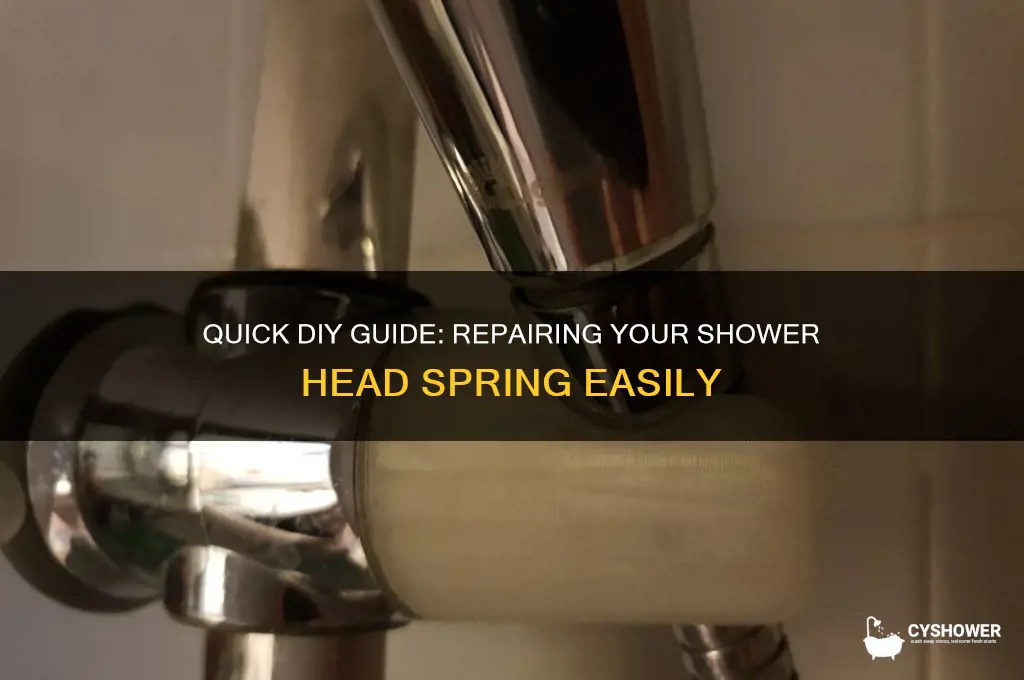 how to fix shower head spring