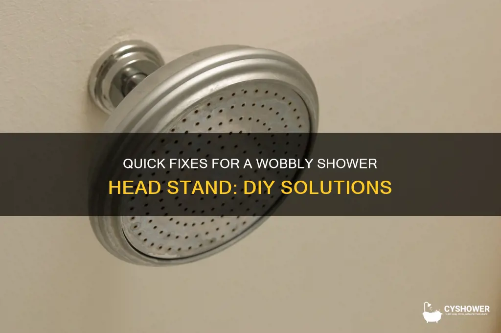 how to fix shower head syand