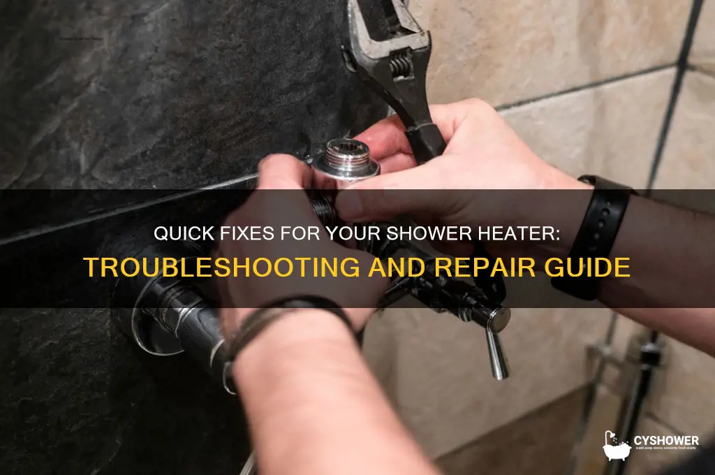 how to fix shower heater