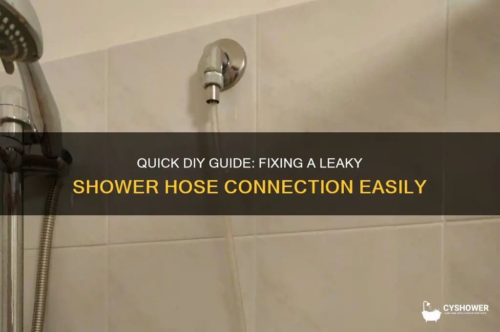 how to fix shower hose connection