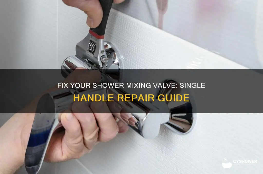 how to fix shower mixing valve single handle